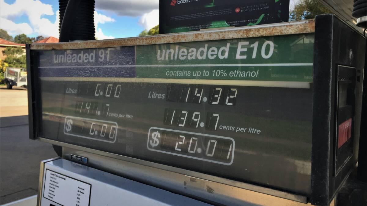 Fuel prices in the town of Yass are the most expensive in regional NSW according to the NRMA. Photo: Claudia Long