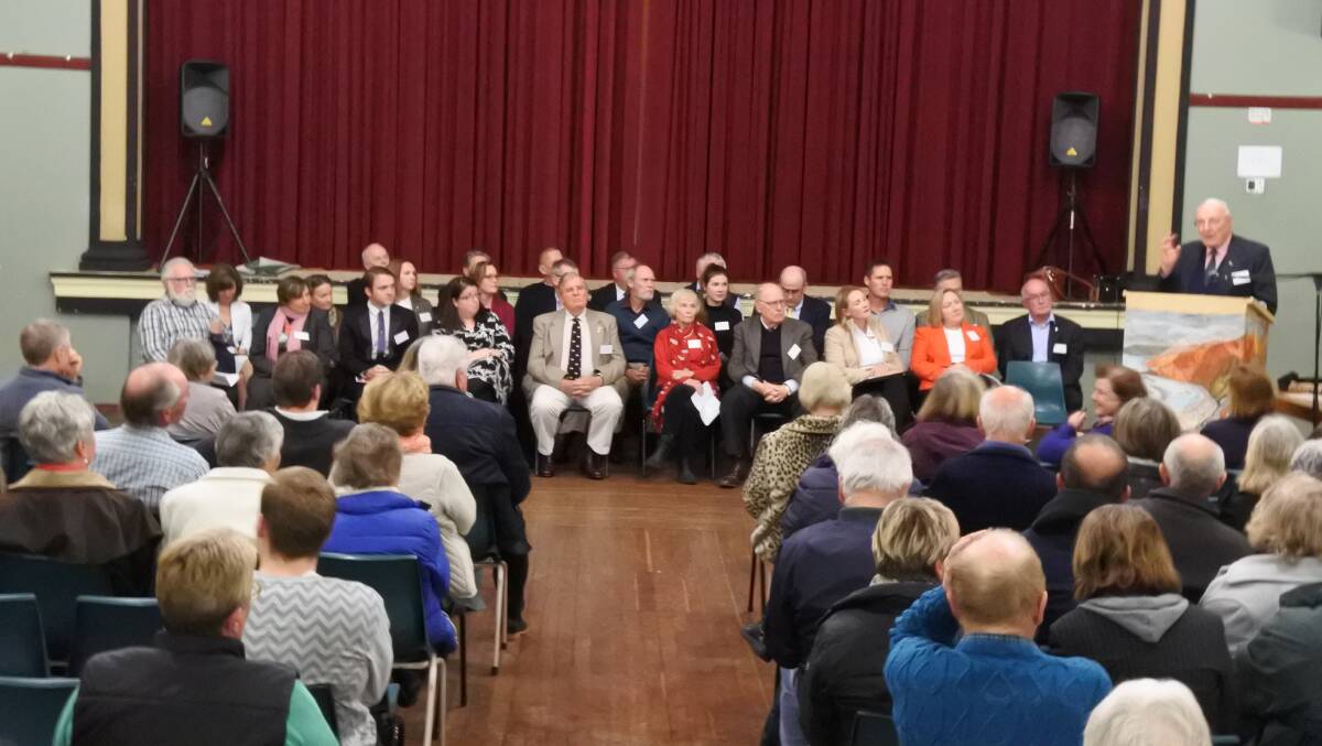 Meet the Candidates Forum at the Yass Memorial Hall on Wednesday August 24. Photo: Jessica Cole.  