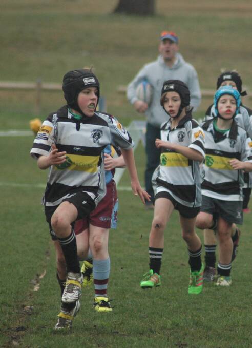 Running hard: Yass rams Under 10's earlier this year. Photo: Supplied. 