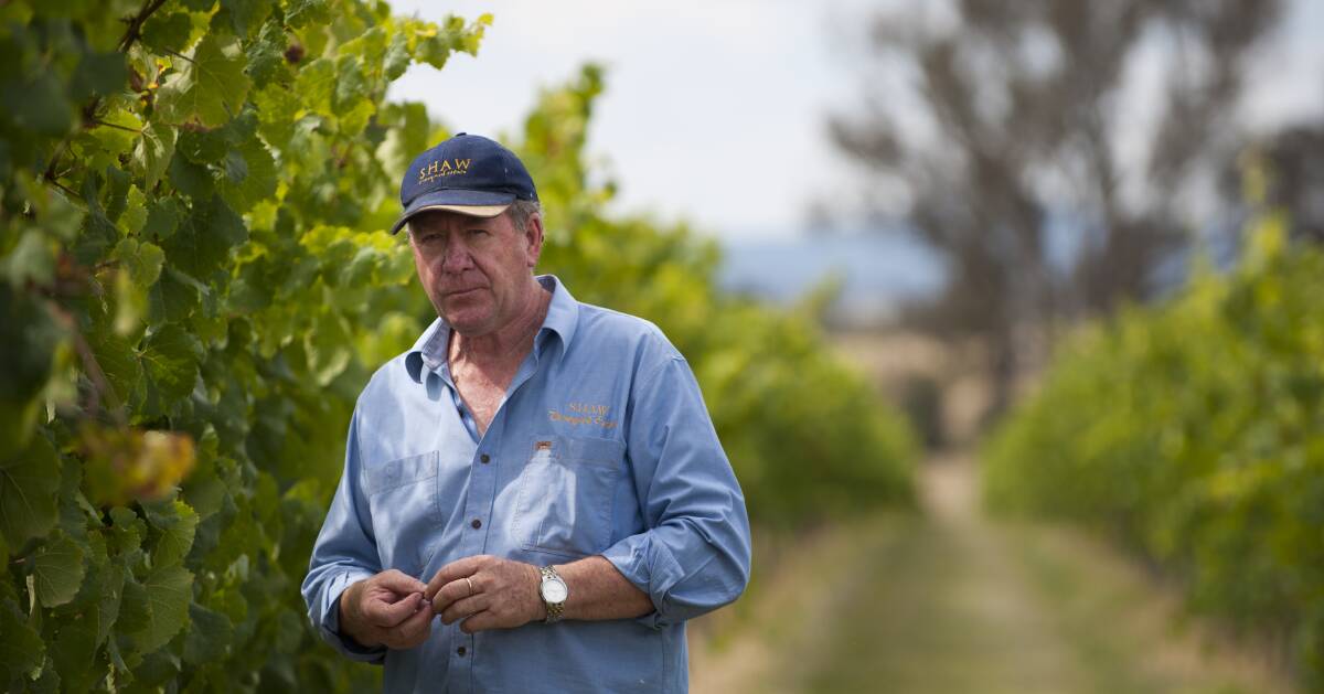 Flavour: Graham Shaw of Shaw Winery will be one of the many Yass Valley wineries to showcase their products at the weekend's festival of flavour. Photo: Yass Tribune. 