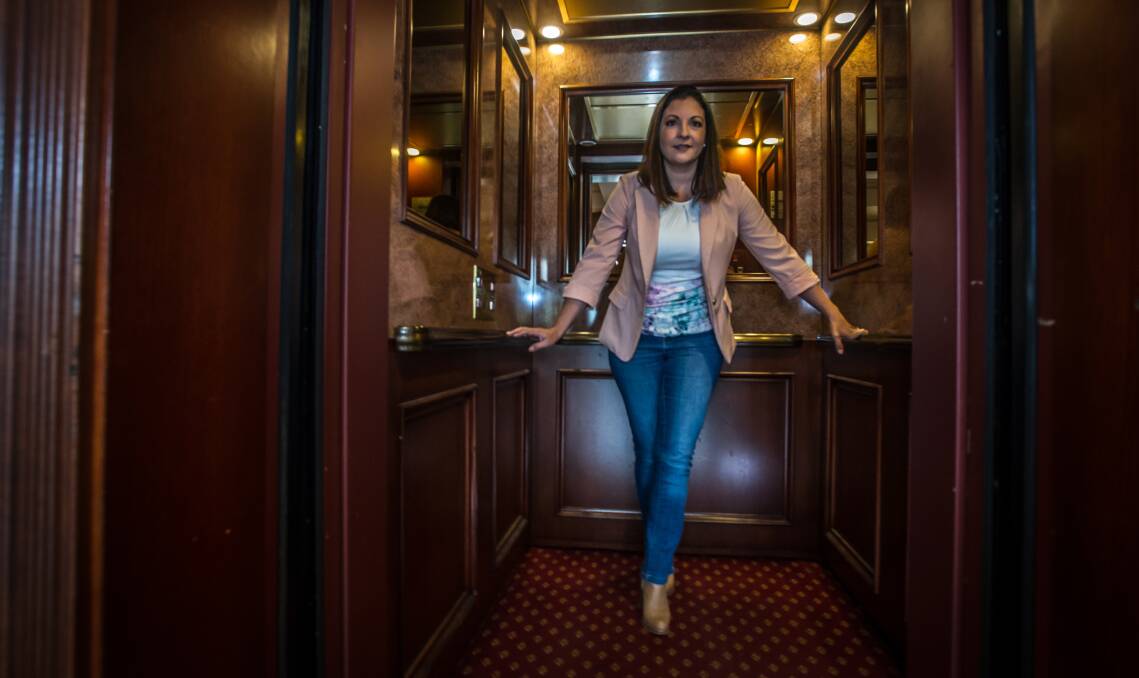 INSIGHT: Kate Seselja is a former pokies addict who now speaks against the industry. Touring the US, she has been nominated for a Telstra Business Women's Award.  Photo: Karleen Minney.