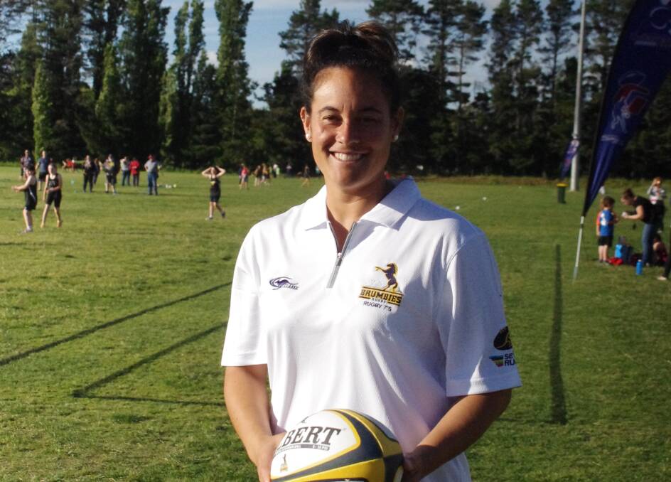 UC CAPTAIN: Ashley Kara is captain of the University of Canberra's Rugby 7s women's team playing in the national university \competition in Launceston on Friday and Saturday August, 25-26. Photo: Darryl Fernance