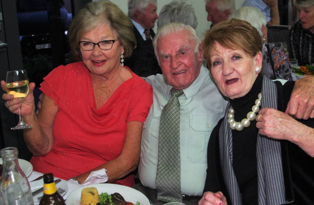 Cheryl Adams, John Adams and Evie Clancy had a fun time sharing memories and catching up with friends at the Mercure.  