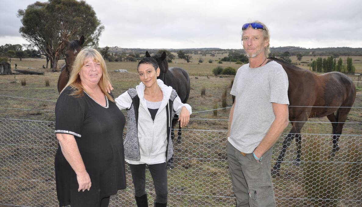 OBJECTORS: Dalton resident Lesley Bush, Margarita Georgiadis from Gunning and Phil Waine of Dalton are rallying residents against AGL's gas-fired power station. Local politicians are supporting them.  