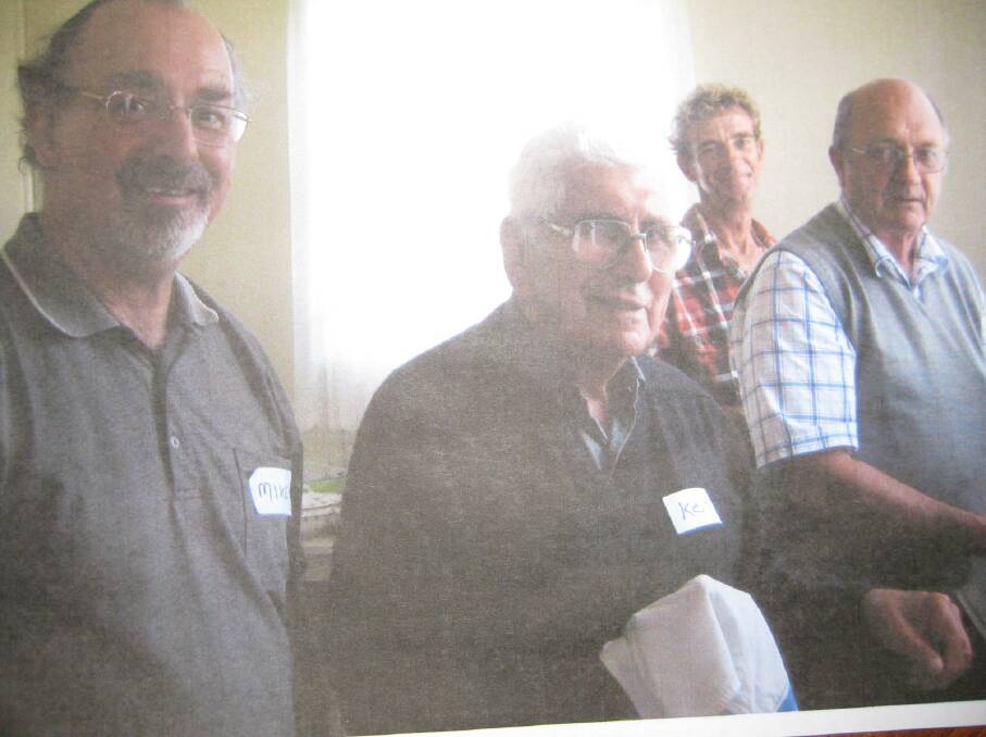 SAD LOSS: The late Patrick "Paddy" Smith (at rear) helped cater for an International Womens Day event in Dalton in 2011 - seen here with Michael Coley, Keith Brown and Doug Darbyshire