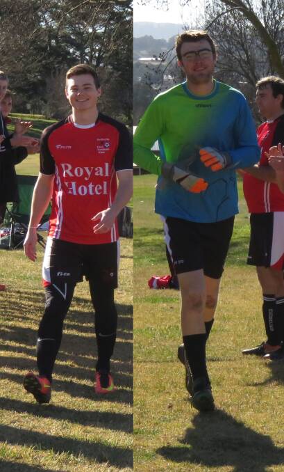 Milestone men: Brad Nielson (left) and Elliott Southwell (right) take the field for the Redbacks during their milestone games this season. Photos: Supplied.
