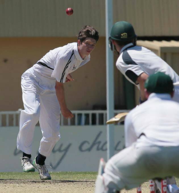 Firebrand: Billy Bolger took two wickets in Yass's successful Stribley Shield final match last year against Wagga Wagga. Photo: The Daily Advertiser. 