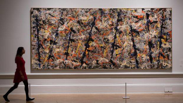 'Blue Poles', by Jackson Pollock (1912-1956), is beautiful to the eye of some, but not all, beholders. Photo: David Parry