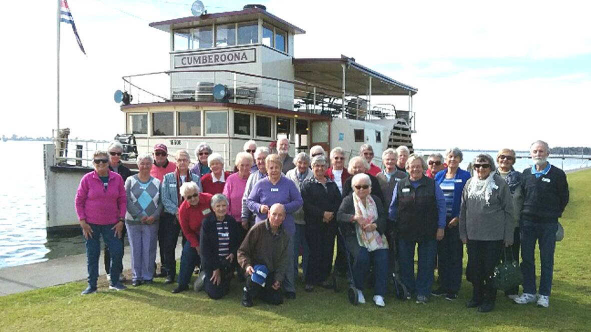 HOLIDAY TO REMEMBER: Yass Probus enjoyed an autumn cruise on Lake Mulwala. The club has more outings planned. Photo: supplied