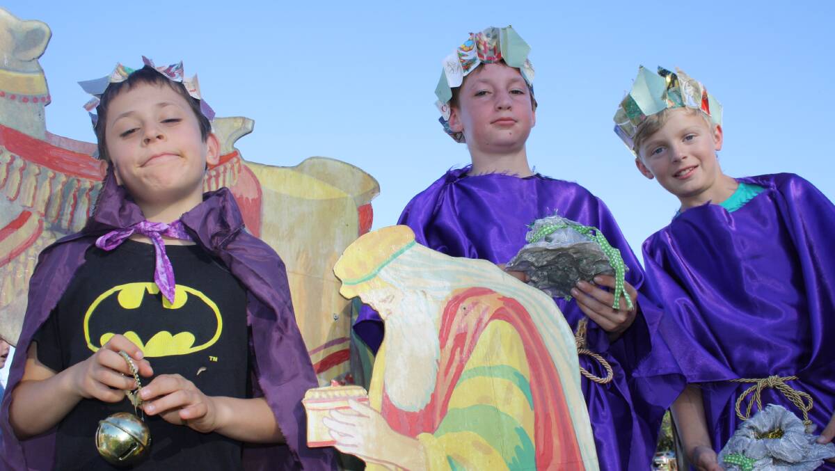 The Three Wise Men at the Combined Churches of Yass Community Carols on Sunday, December 11.