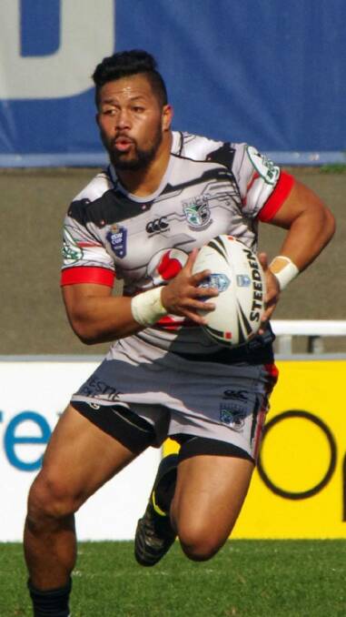 NEW CENTRE: Willie Peace in action during his time with the Warriors. Photo: Yass Magpies Rugby League Club