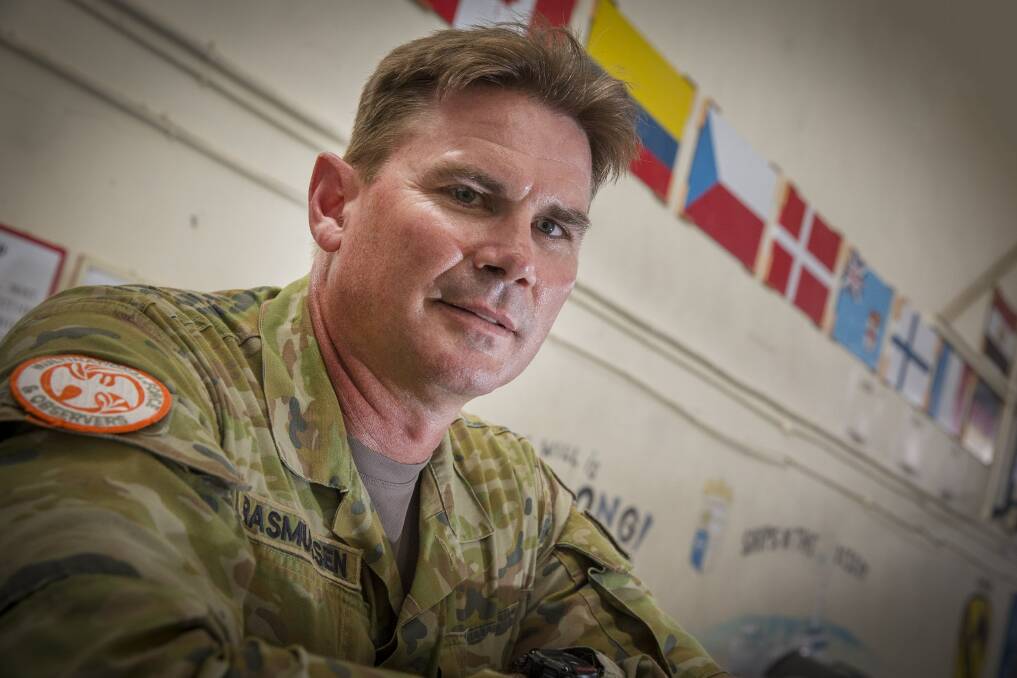 DEPLOYED: Australian Army officer Major Jay Rasmussen is deployed to the Sinai, Egypt on Operation Mazurka. Photo: Supplied