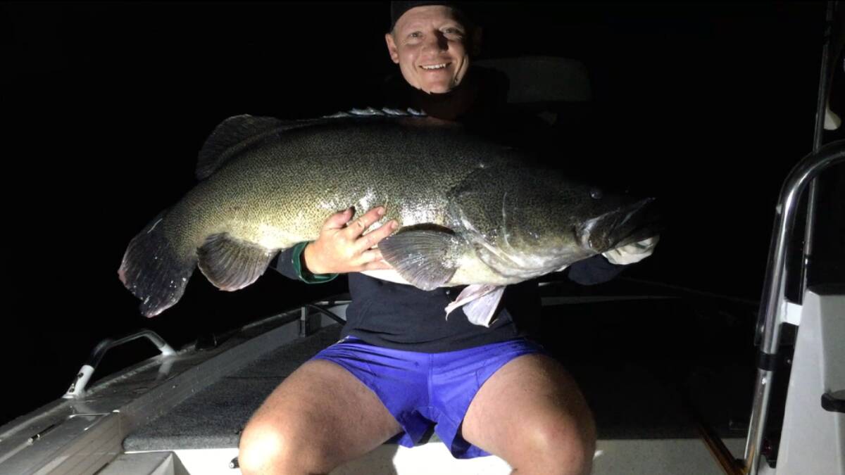 SUPER CATCH: Tim Mathieson from Wagga Wagga caught a 120-cm Murray Cod — the largest during Saturday–Sunday, March 11–12. Photo: Supplied
