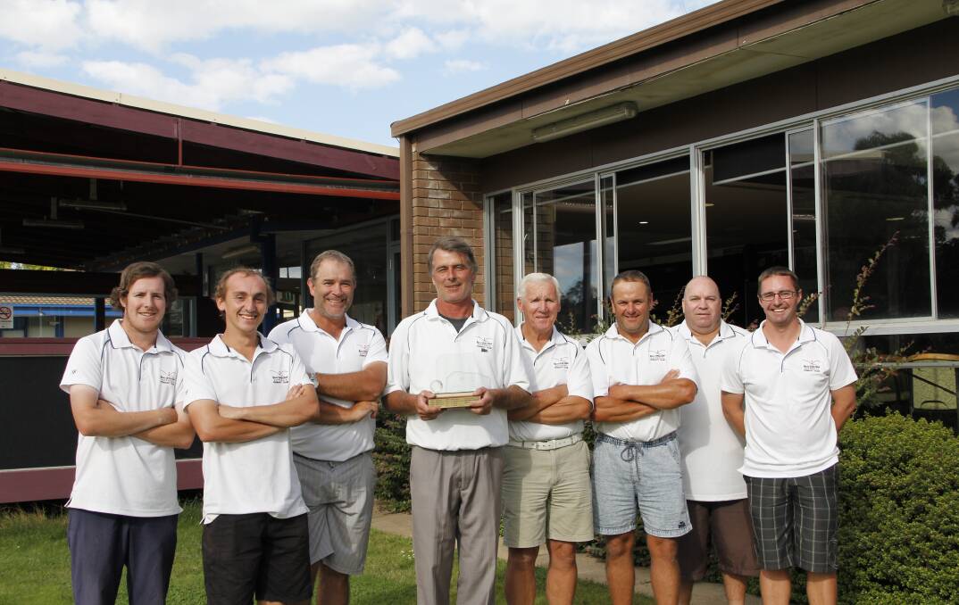EARLY TOURNAMENT: The Yass Golf Club has announced that it has moved its annual men's championships from October to April for the 2017 event. Pictured are some of the club members in 2016. Photo: Yass Tribune