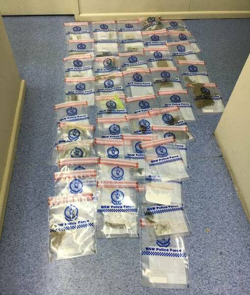 DETECTION: Drugs from the Dragon Dreaming Festival in 2016. Photo: Supplied