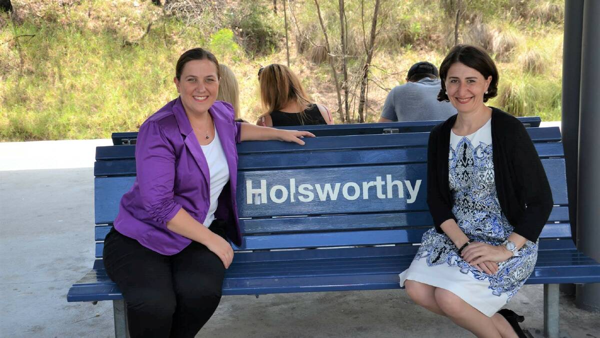 Holsworthy MP Melanie Gibbons, who chairs the Committee on Children and Young People, with NSW Premier Gladys Berejiklian. Photo: Melanie Gibbons MP