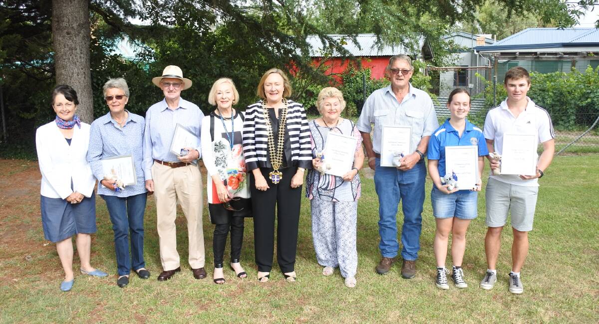 Award recipients on Australia Day 2016. Photo: Jessica Cole
