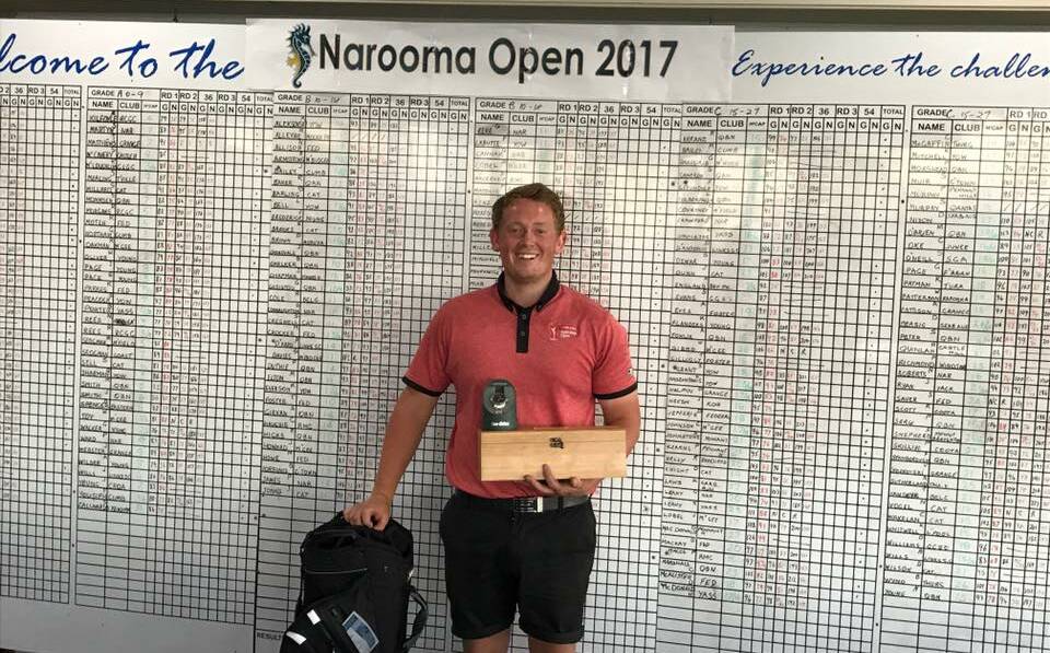Robby Furner claimed victory at the Narooma Open. Photo: Yass Golf Club