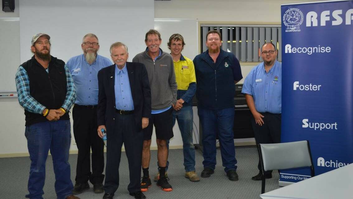 RFSA REFORMED: President of RFSA Ken Middleton (third from right) with other members of the RFSA at the most recent meeting. Photo: Supplied