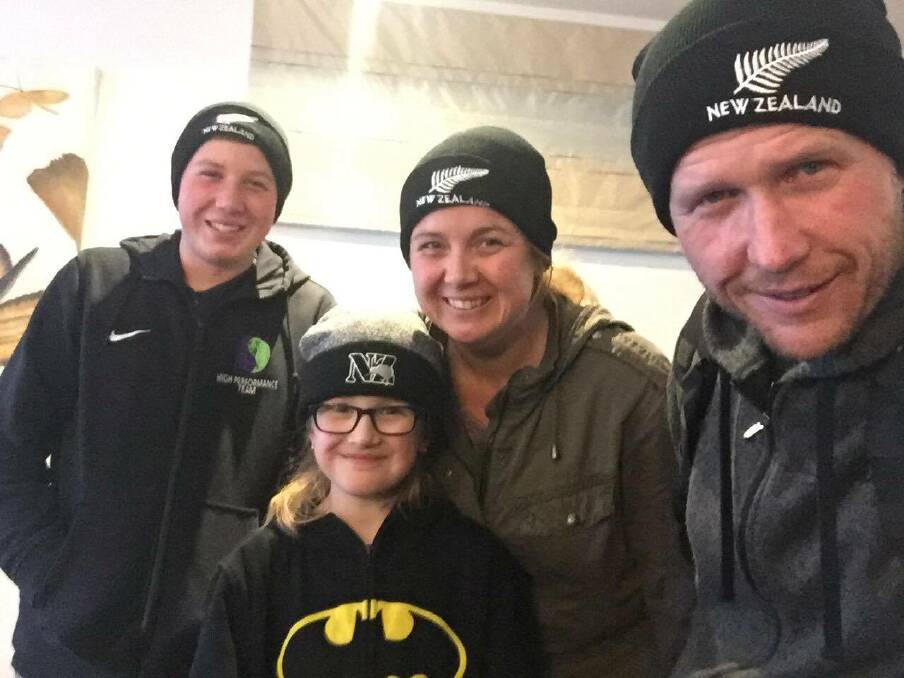 STAYING STRONG: Harley Garside (far left) with family during a recent trip to New Zealand. Harley was diagnosed with type 1 diabetes in August 2017. Photo: Supplied