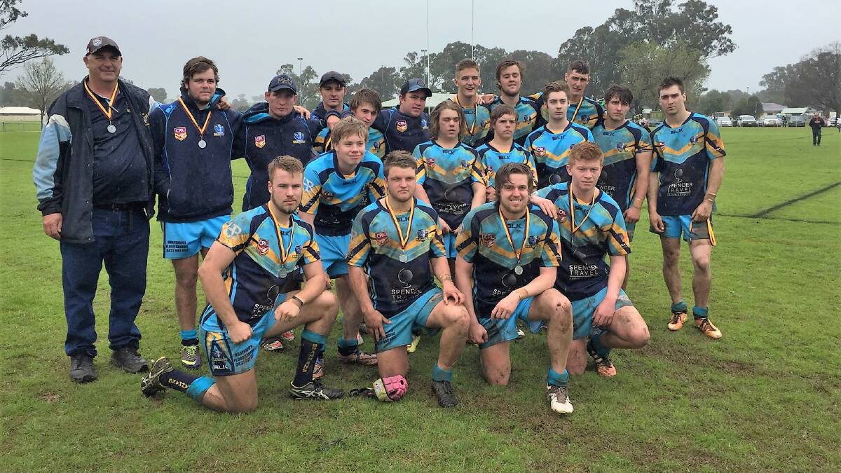 Proud: The Binalong Brahmans U18s can still be happy with their season despite losing a tightly contested grand final against the Manildra Rhinos. Photo: Binalong Brahmans