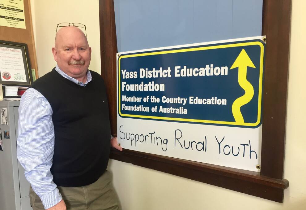 EDUCATION OPPORTUNITIES: Nic Carmody, chairman of Yass District Country Education Foundation, has welcomed the new scholarship partnership with SELX that will provide students with more opportunities. Photo: Toby Vue.