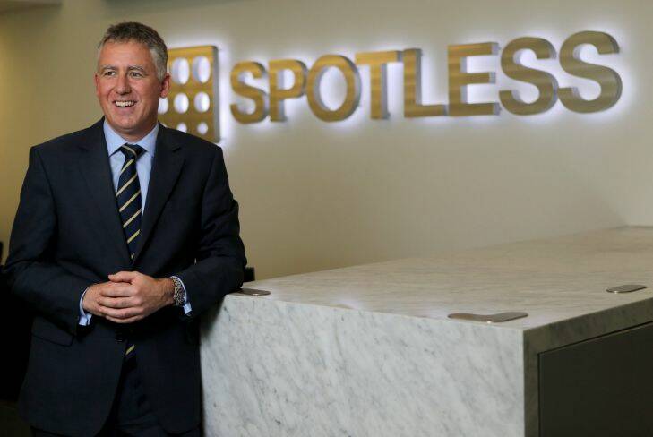 MELBOURNE, AUSTRALIA - AUGUST 18:  New Spotless CEO Martin Sheppard poses for a portrait on August 18, 2015 in Melbourne, Australia. Sheppard was a former partner at KPMG.  (Photo by Wayne Taylor/Fairfax Media)