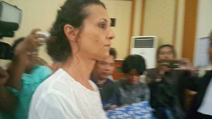Ms Connor told the Denpasar District Court she was not sick but "scared and horrified and shocked". Photo: Amilia Rosa