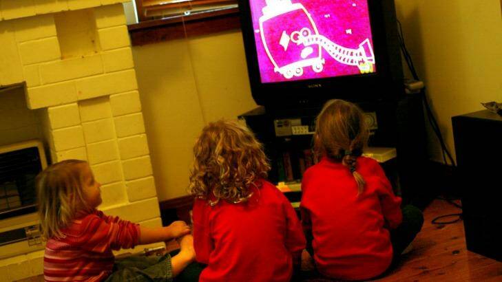 Screen time: Children are easily drawn into cartoon worlds, but is that harmful? Photo: Louise Kennerley  