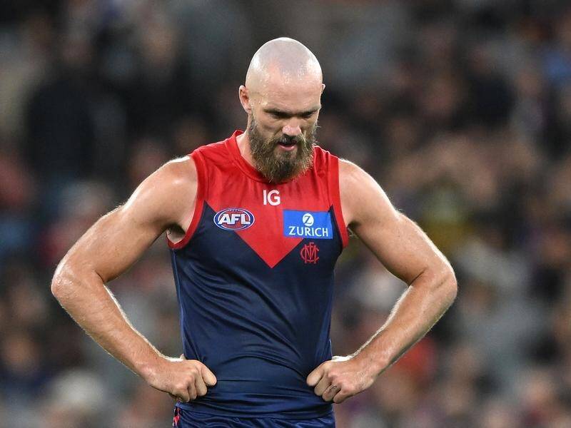 Max Gawn is not happy with the state of the AFL game with three homophobic slurs in the last month. (James Ross/AAP PHOTOS)