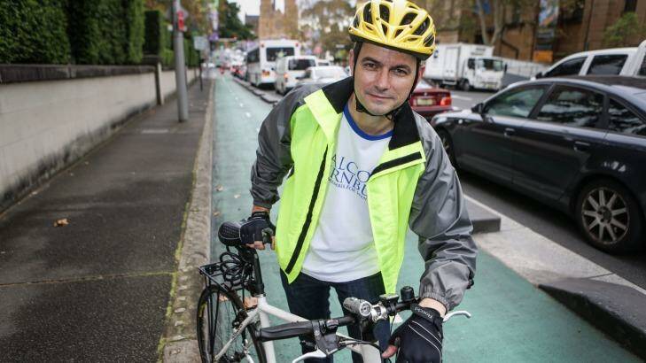 If bike paths are ripped up cyclists will be forced onto pathways or into dangerous traffic: Shayne Mallard. Photo: Dallas Kilponen