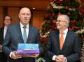 Peter Dutton and Anthony Albanese have wished Australians a Merry Christmas. (Mick Tsikas/AAP PHOTOS)
