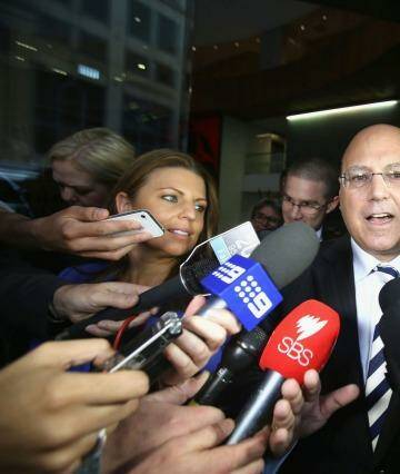 Arthur Sinodinos appears at ICAC last week. Photo: Cole Bennetts