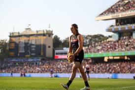 Nat Fyfe lacks confidence in front of goal, but his coach is backing him to break out of his funk. (Matt Turner/AAP PHOTOS)
