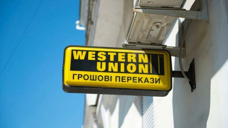 A Western Union sign in Sevastopol, Crimea, Ukraine.  Photo: iStock