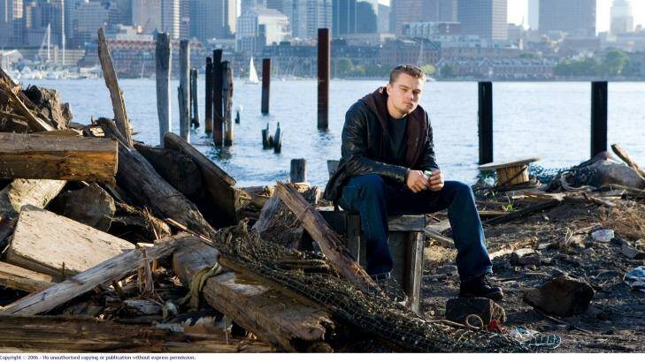 Leonardo  DiCaprio in <i>The Departed</I>, for which Scorsese won an Academy Award for best director.