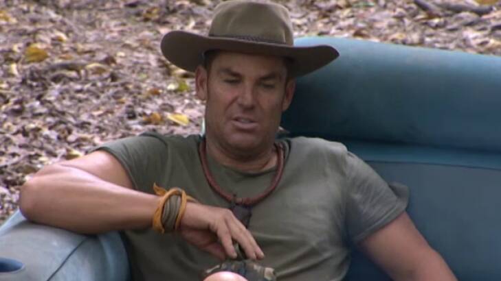 Shane Warne has been allowed to smoke away from the cameras.