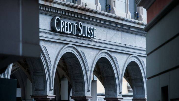 The logo of Credit Suisse AG sits on the side of a building in Lugano, Switzerland, on Saturday, Nov. 21, 2015. The franc is still too strong and the economy not yet back to full health, Swiss National Bank Governing Board member Andrea Maechler said. Photographer: Akos Stiller/Bloomberg Photo: Akos Stiller
