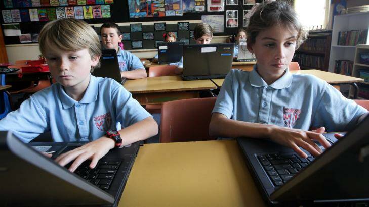 Towradgi Public School has put int a new order for laptops. Photo: Sylvia Liber
