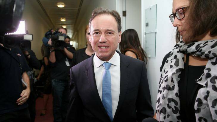 Environment Minister Greg Hunt will collect his 'best minister in the world' award in person in Dubai. Photo: Alex Ellinghausen