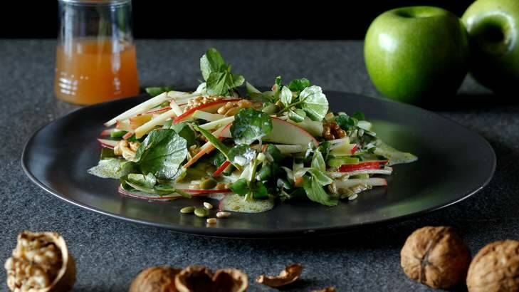 Tart-sweet: Apple cider vinegar is delicious on salads. Photo: Steven Siewert