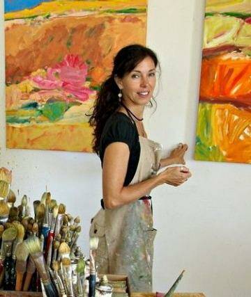 Inside working: Jo Bertini in her studio.