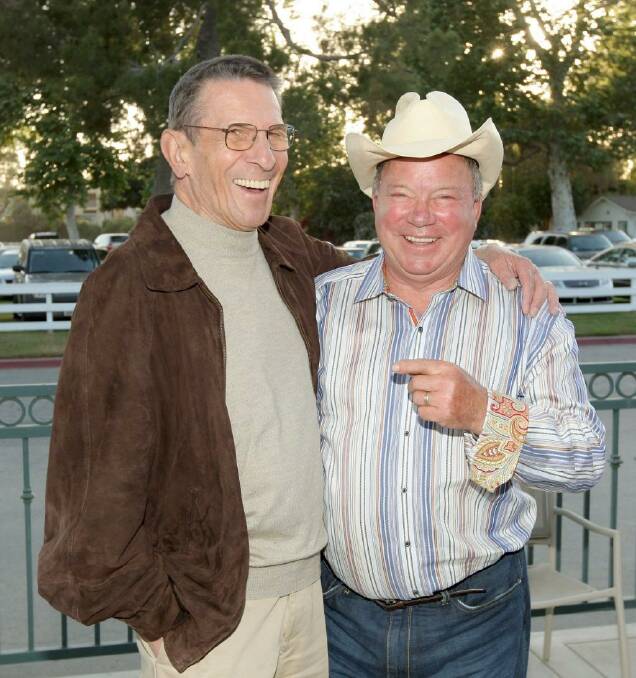 ''Captain Jerk'': William Shatner (right) will not be attending Leonard Nimoy's funeral. Photo: Mark Davis