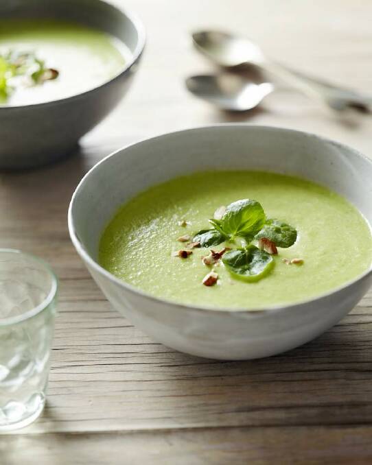 Or try Pete Evans' freezer-friendly zucchini and fresh pea soup <a href="http://www.goodfood.com.au/good-food/cook/recipe/pete-evans-zucchini-and-pea-soup-20140729-3crg8.html"><b>(recipe here).</b></a>