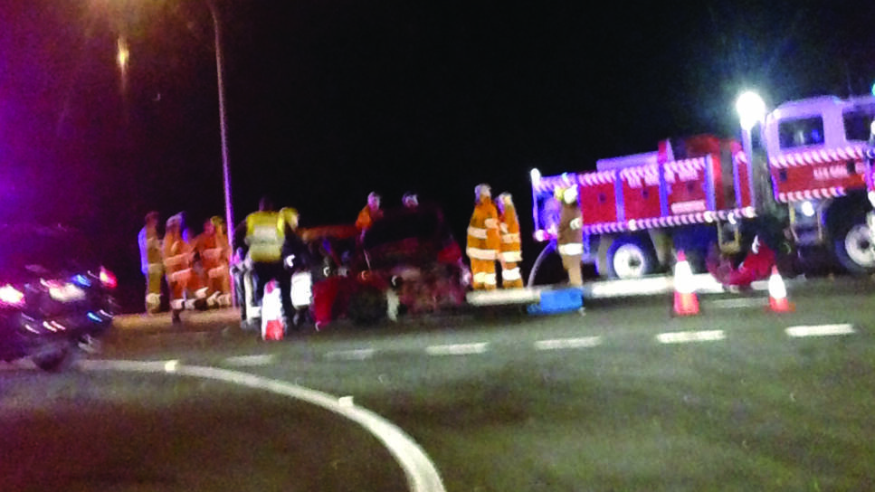 Man trapped in car after Barton Highway accident
