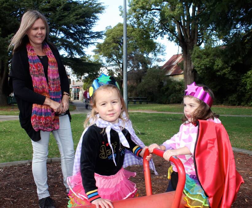 Donna Butler (family day care educator from Murrumbateman) with Lucy and Myah.