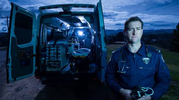 NSW Ambulance Service Paramedic based at Tumut John Larter. Photo: Mark Jesser
