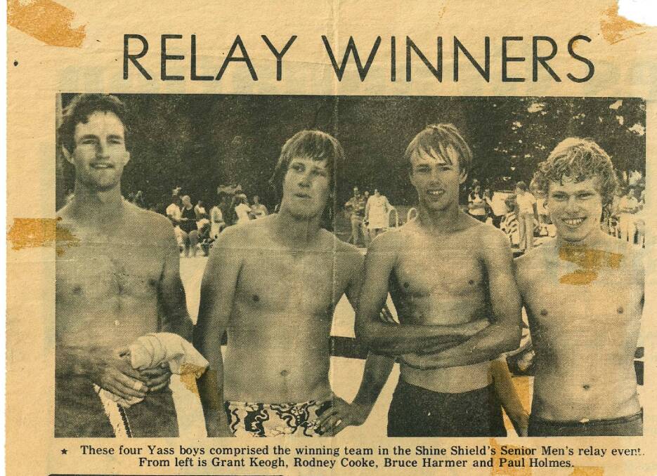 The winning Yass relay team. Unfortunately this photo has no date. Does anyone know when it was taken? Picture kindly supplied by Janice Harmer.
