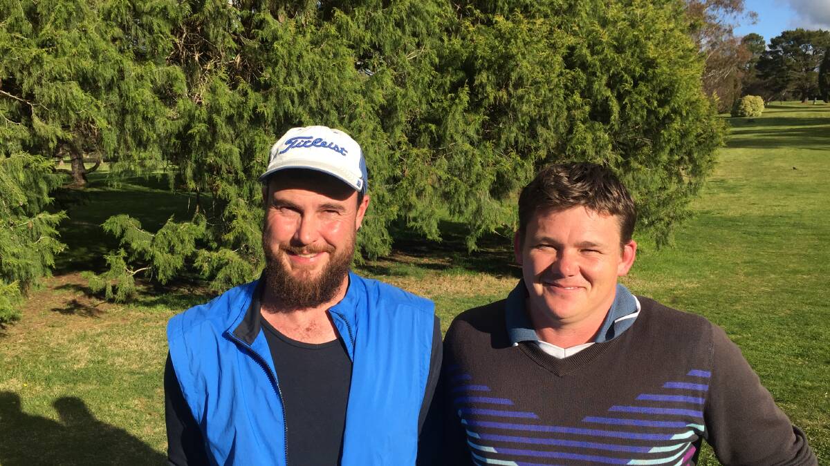 Rob Field and Tim Smith just beat Sam Porter and Luke Corcoran in a play off at the weekend. Photo: Supplied.
