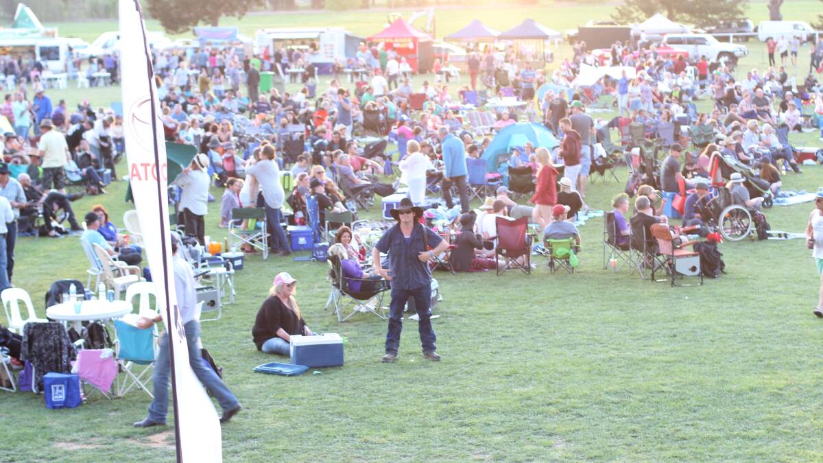 Over 3500 people turned to the Gundaroo Music Festival at the Weekend. Photo: Jessica Cole.  
